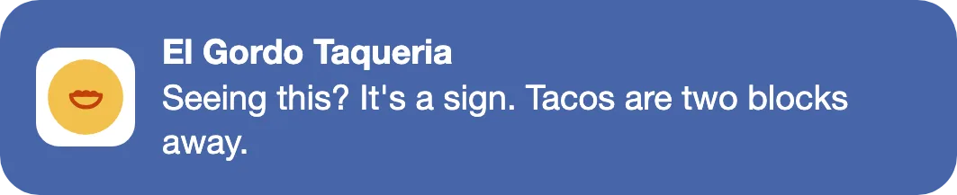 El Buque Negro notification on the lock screen